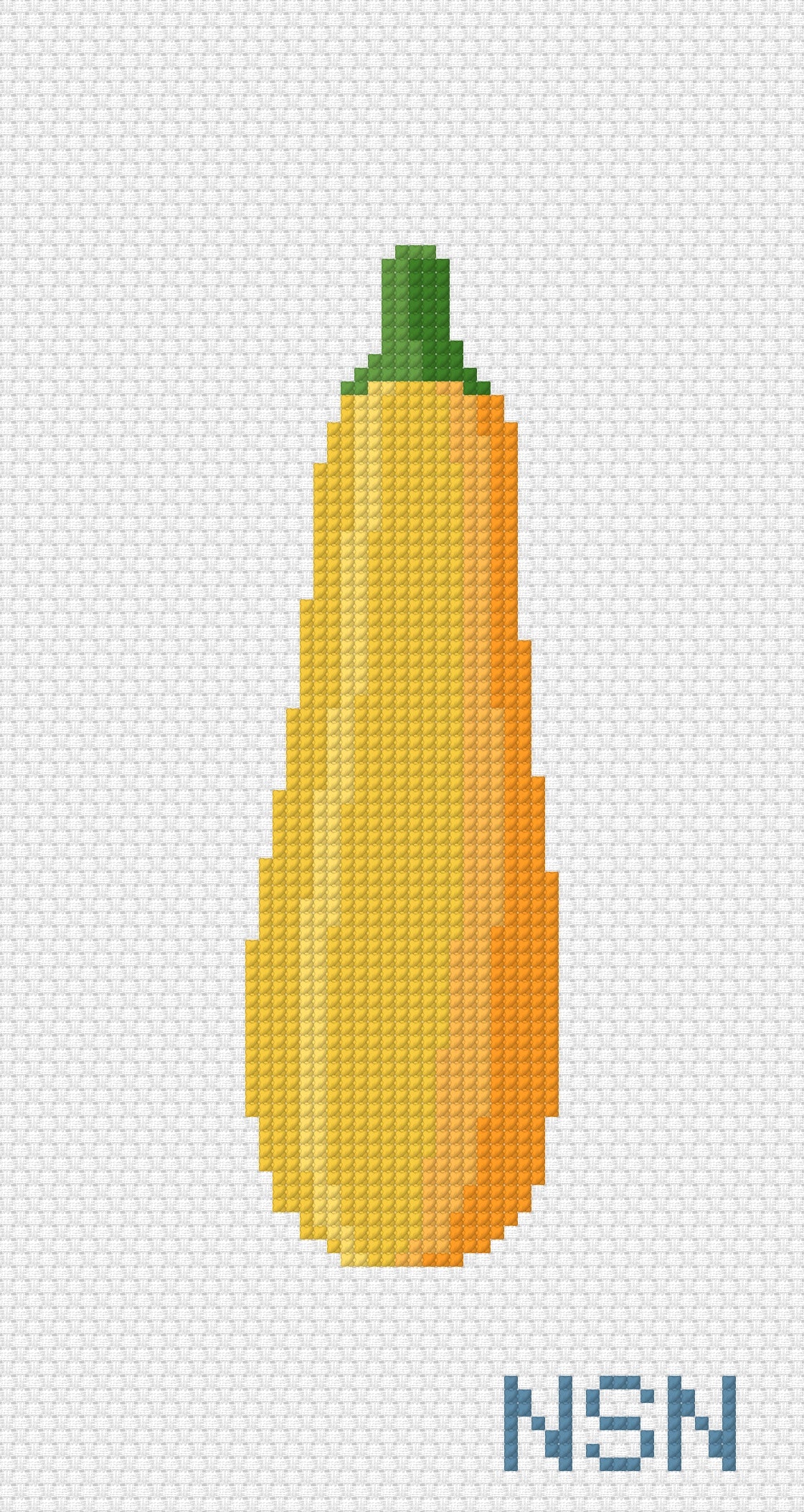 Squash needlepoint canvas