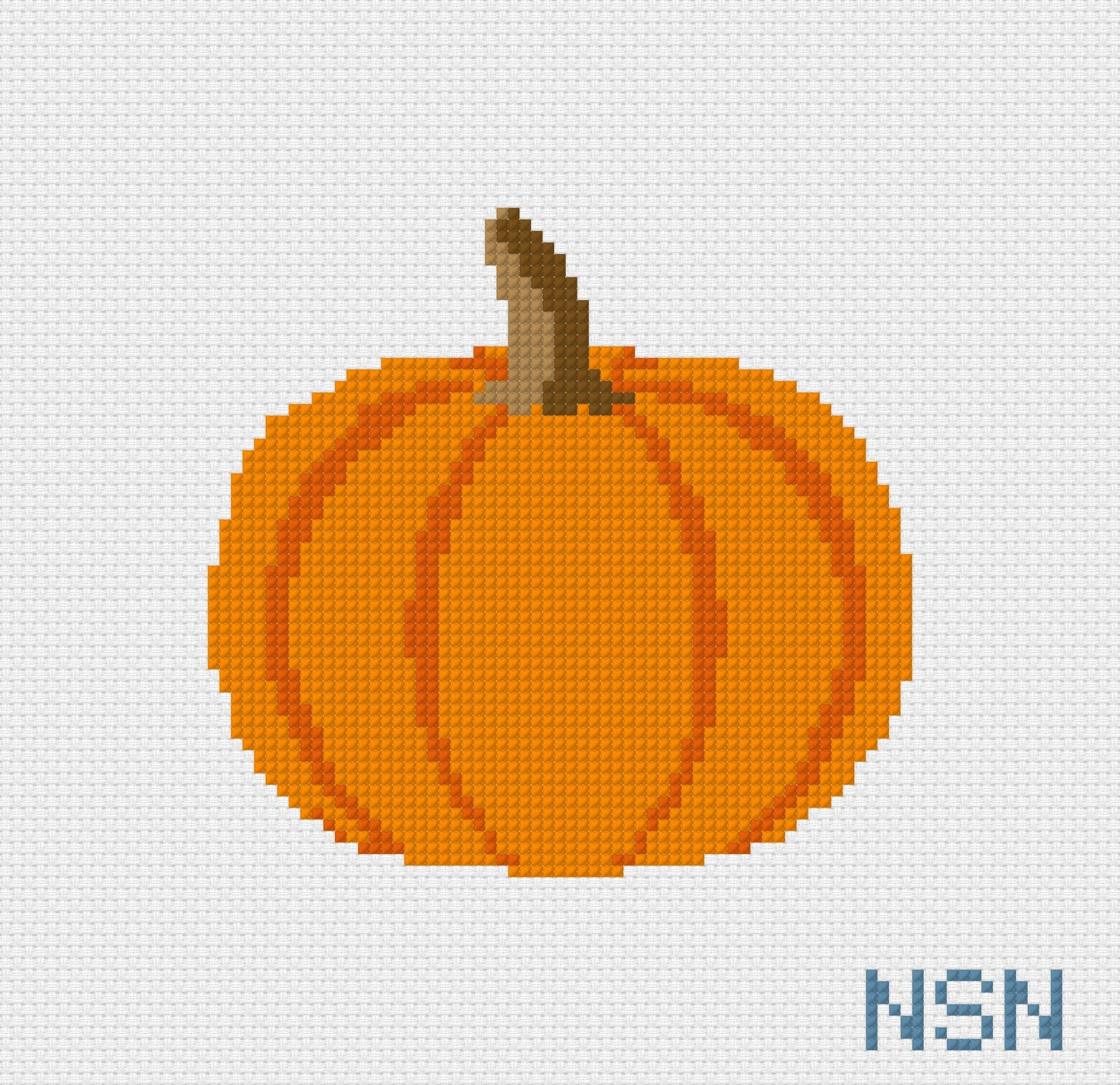 Pumpkin needlepoint canvas