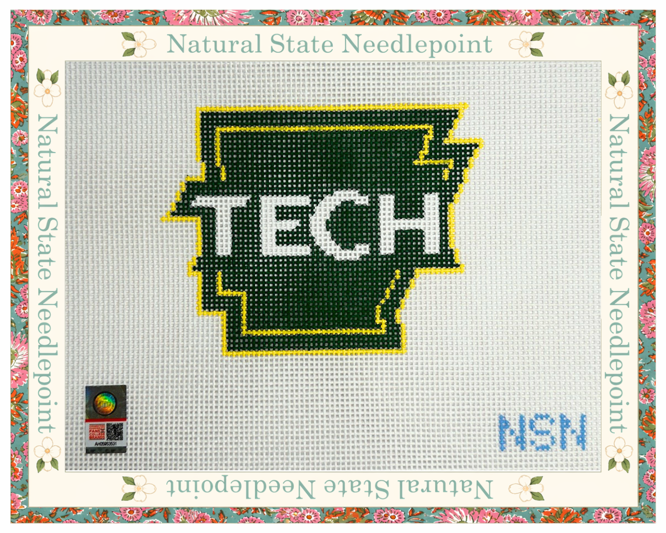 Arkansas Tech University logo canvas