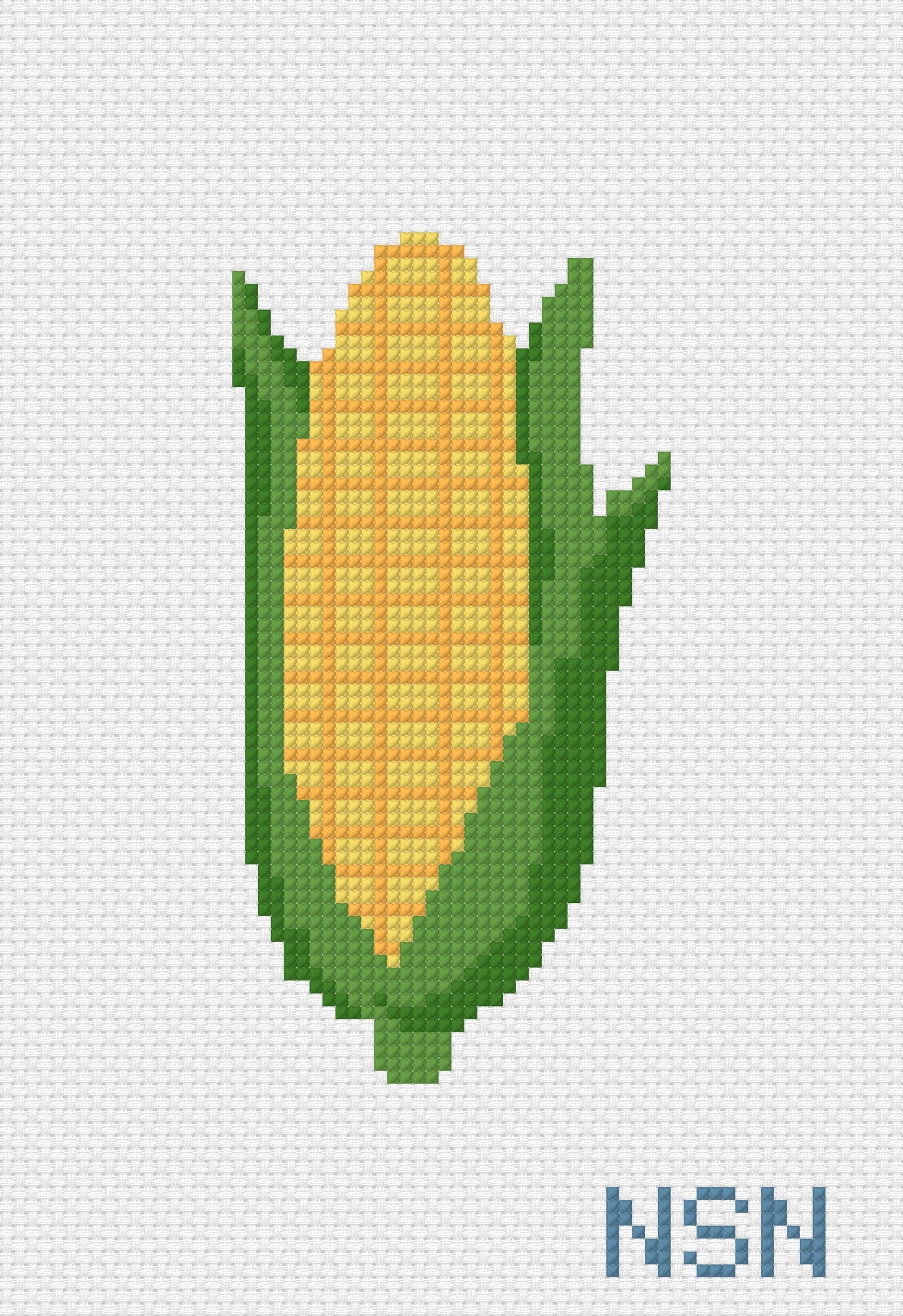 Corn on the cob needlepoint canvas