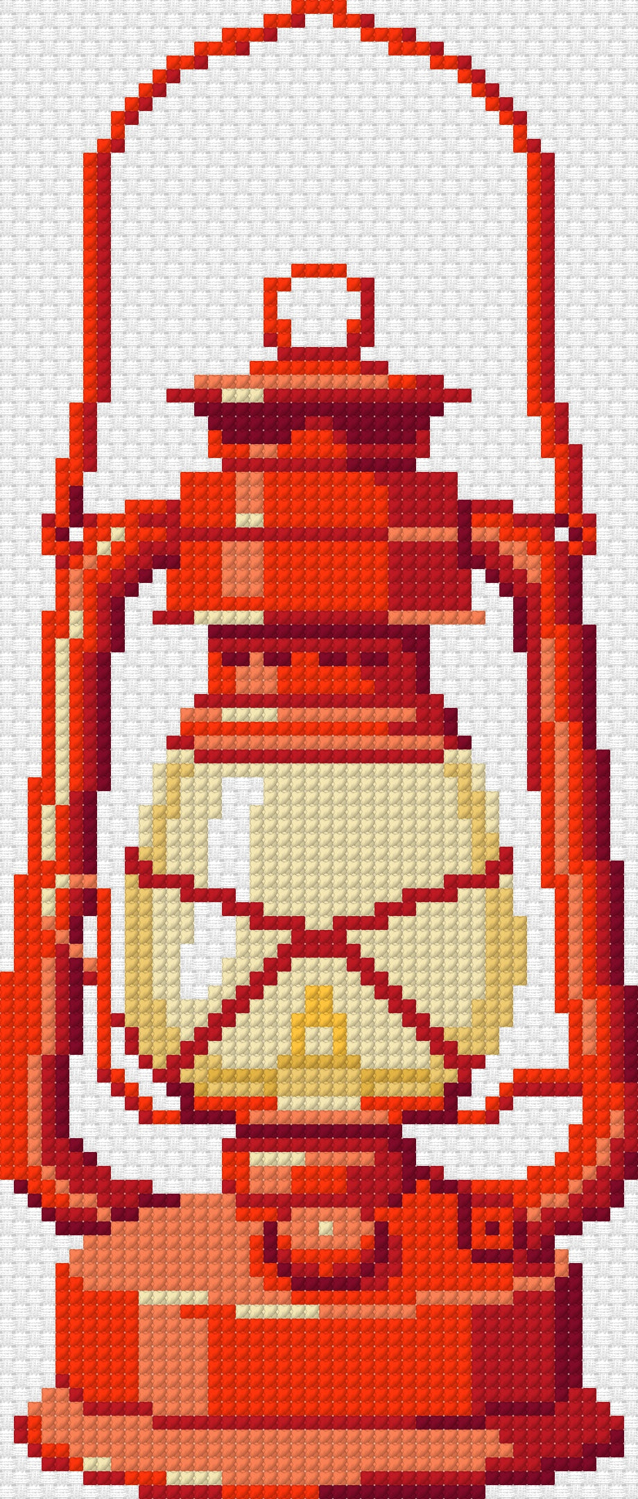 Camping Lantern needlepoint canvas