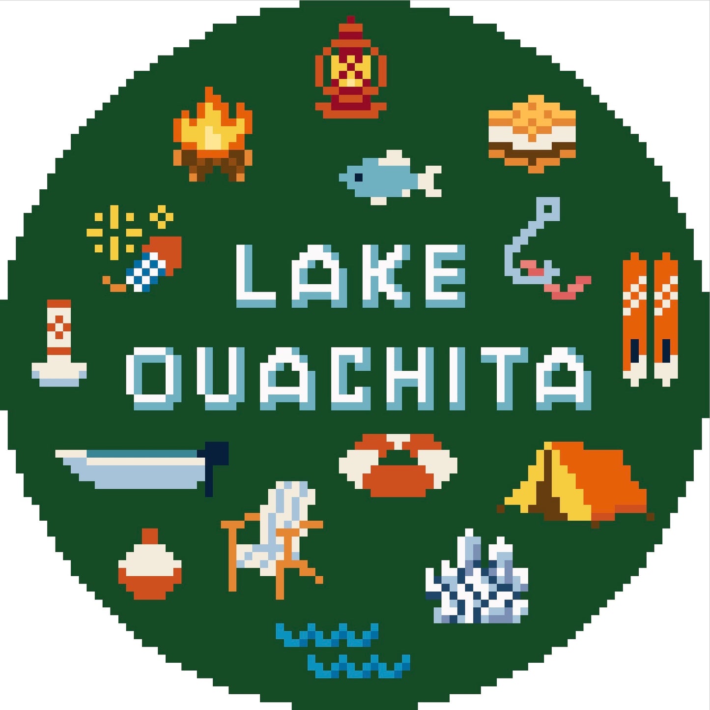 PRESALE: Lake Ouachita Icon Round