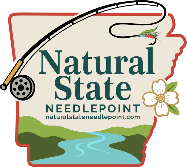 Natural State Needlepoint Gift Card
