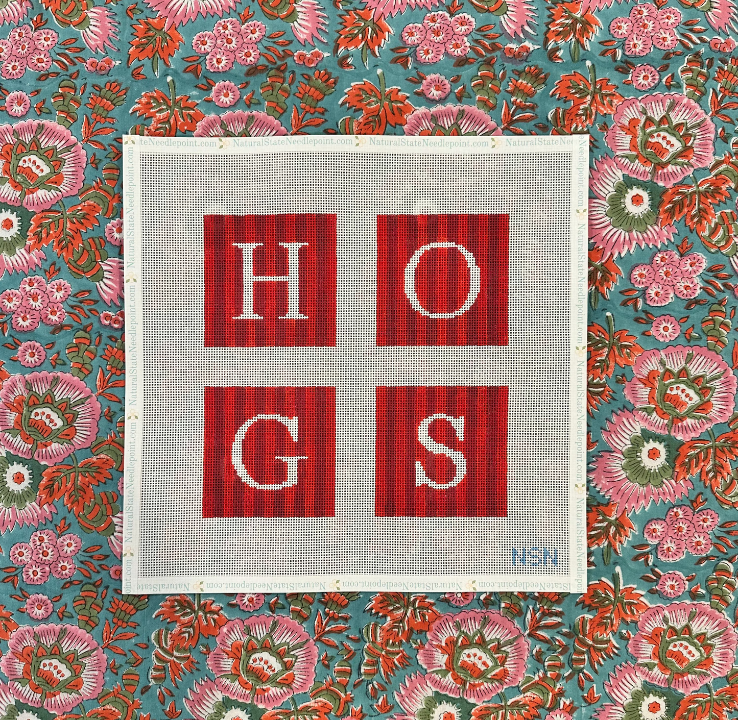 Striped HOGS Coaster Set