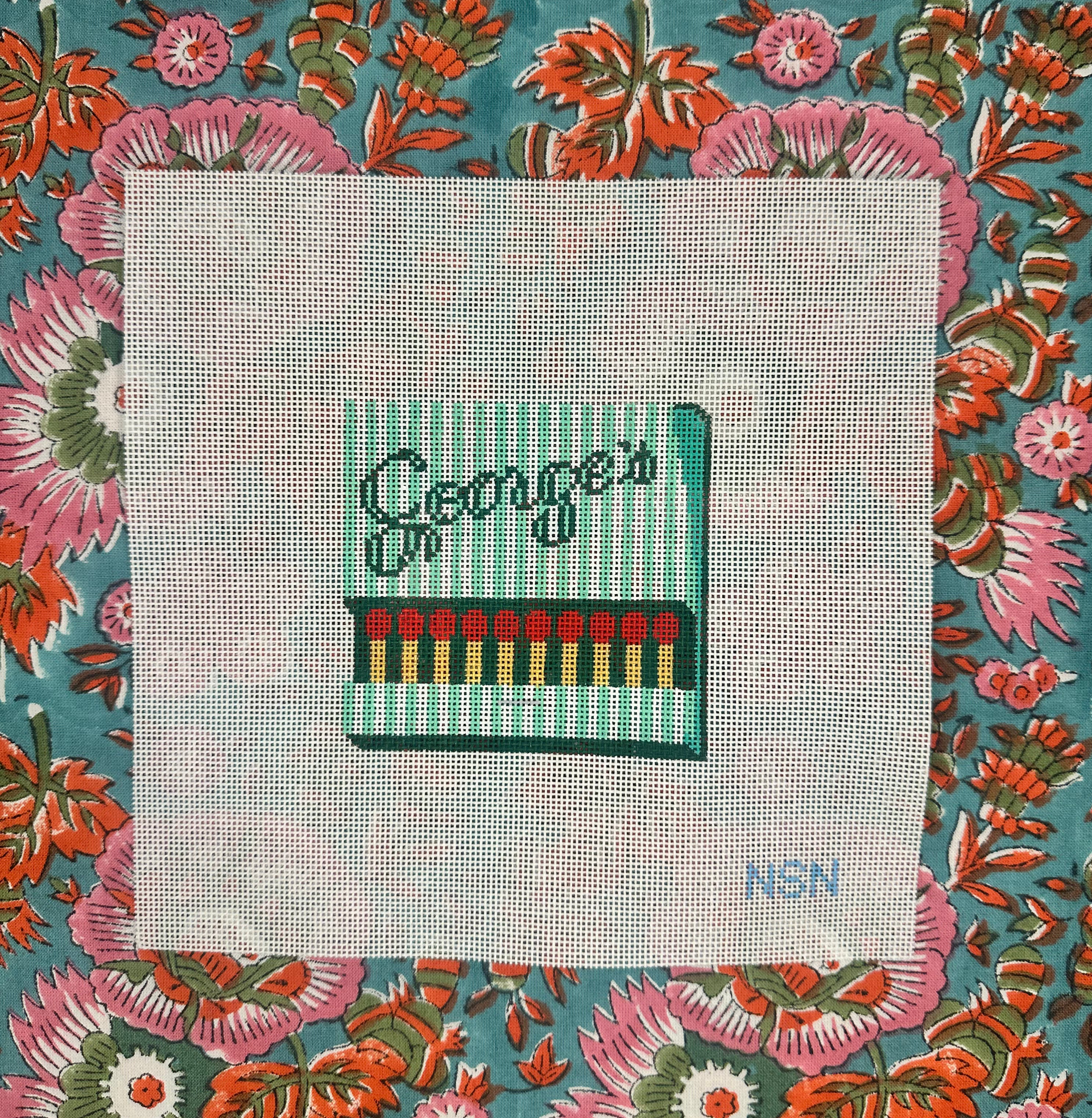 George's Little Rock Matchbook Needlepoint Canvas – Natural State
