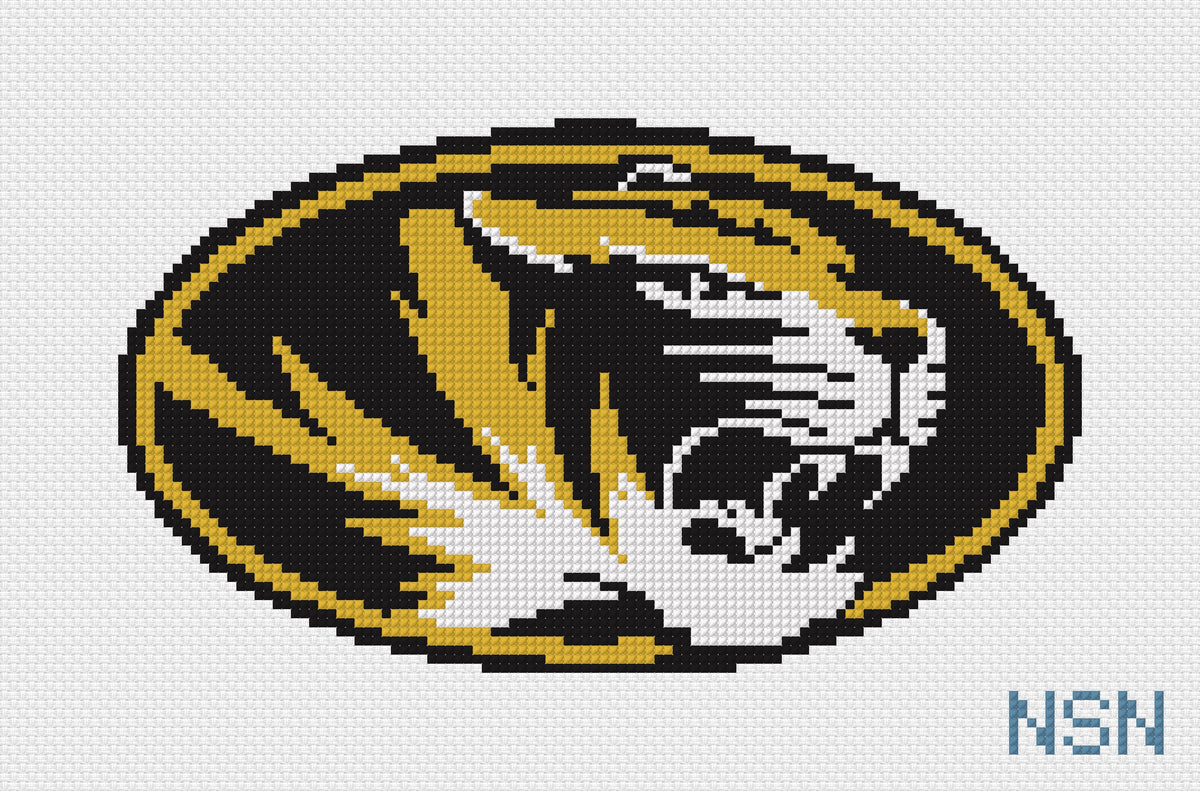 PRESALE: Mizzou Tiger Oval Canvas