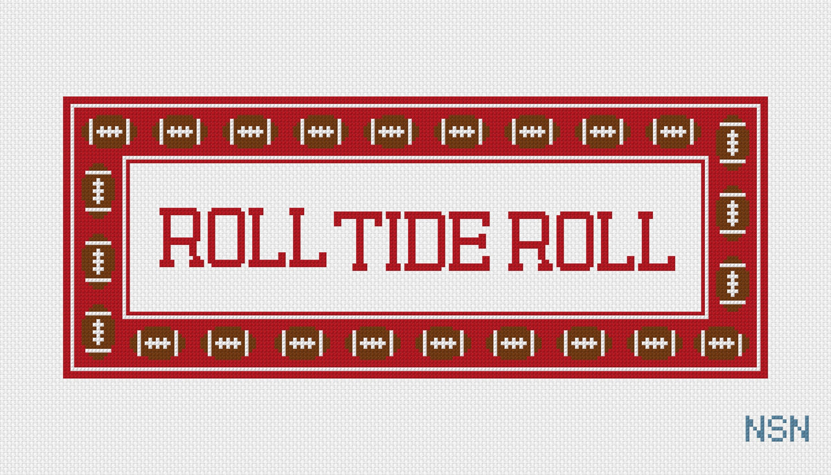 PRESALE: Roll Tide Roll Football Trim