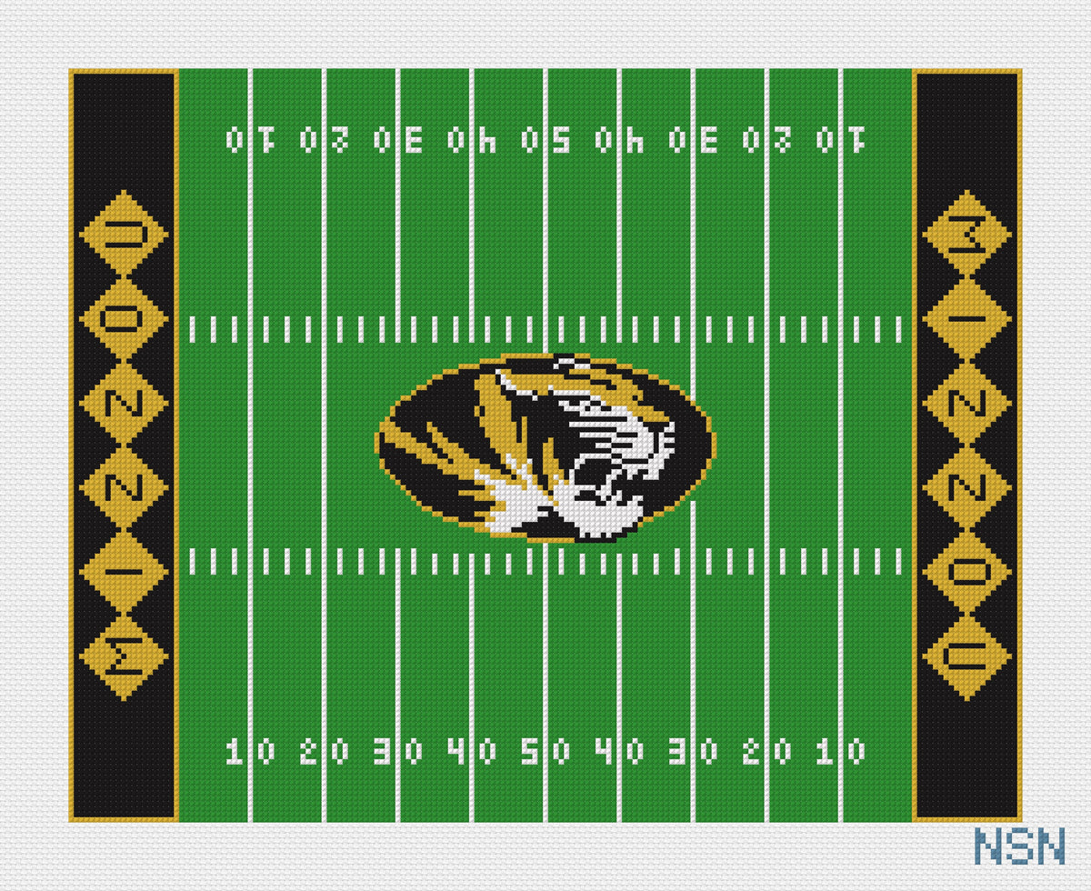PRESALE: Mizzou Football Field Canvas
