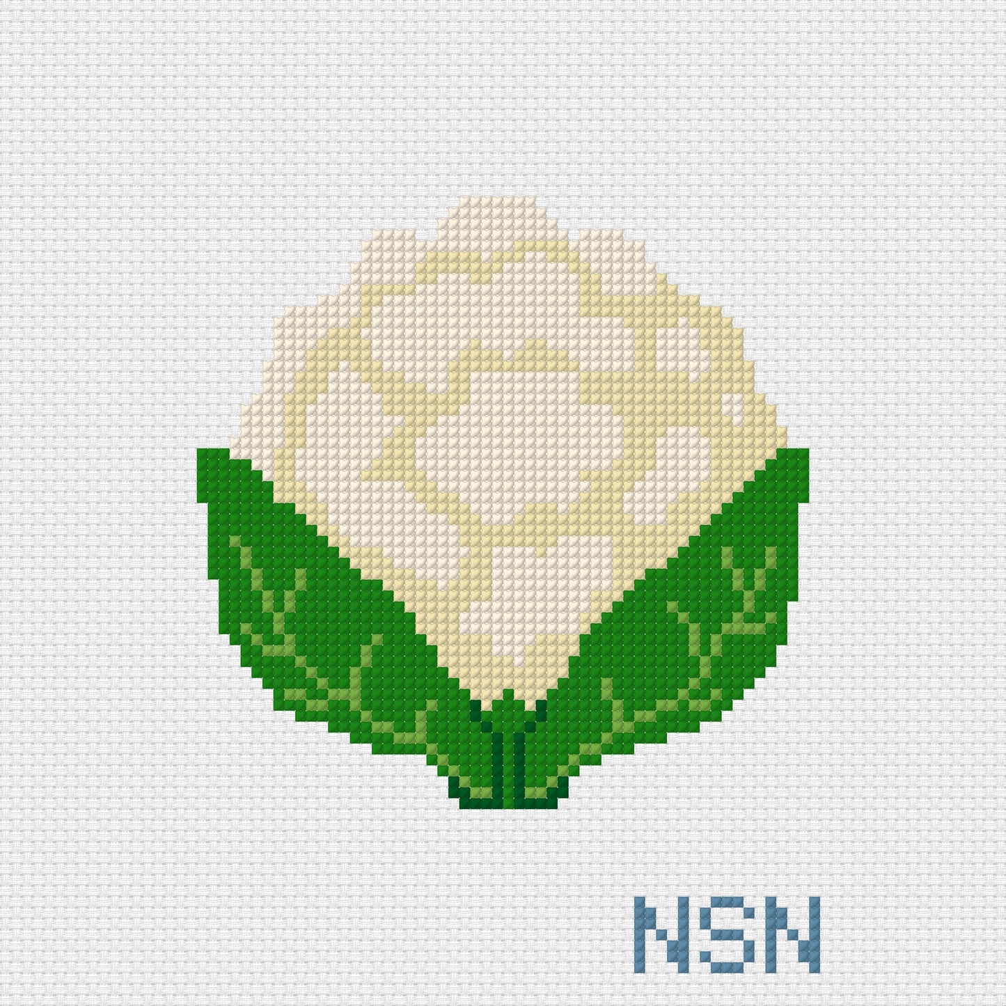 Cauliflower needlepoint canvas