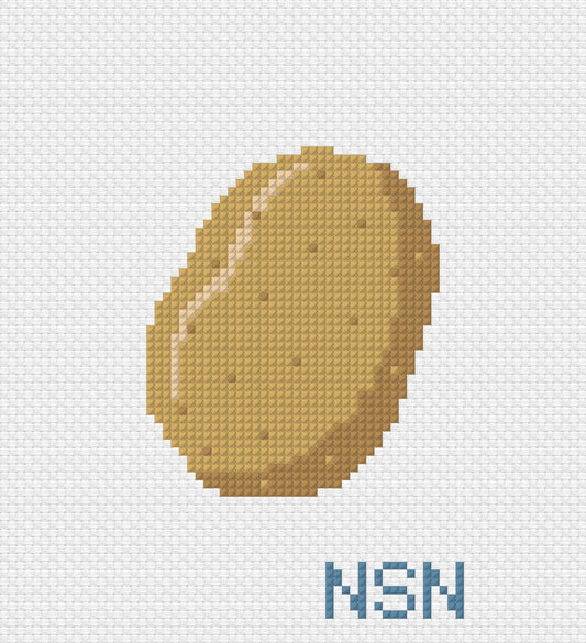 Potato needlepoint canvas