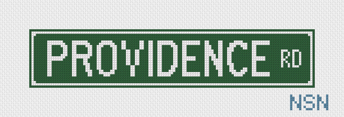 PRESALE: Providence Rd Street Sign Canvas