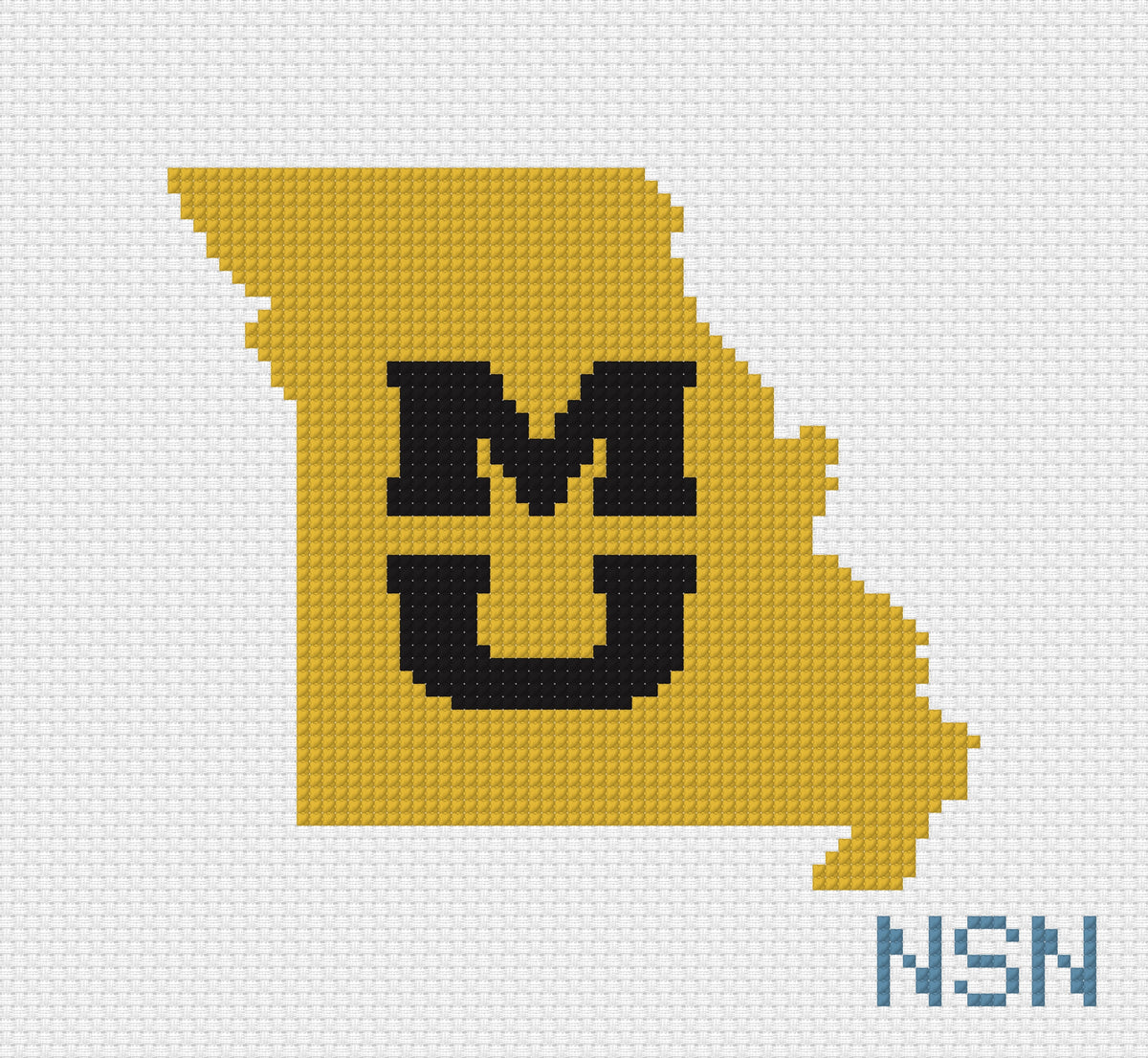 PRESALE: Mizzou State Shape Canvas