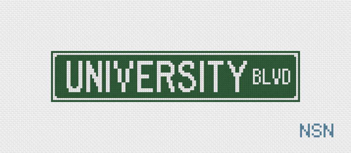 PRESALE: University Blvd Street Sign Canvas
