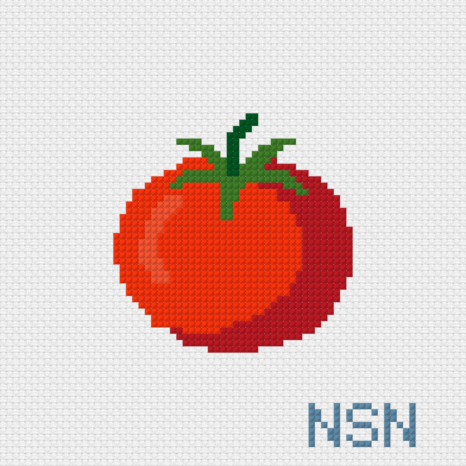 Tomato needlepoint canvas