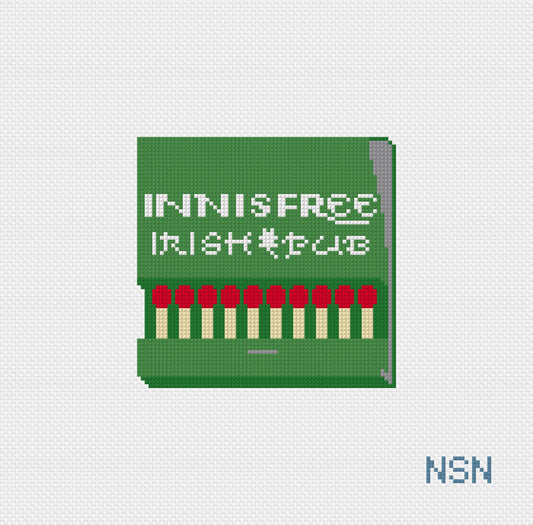 Innisfree Irish Pub Matchbook needlepoint canvas