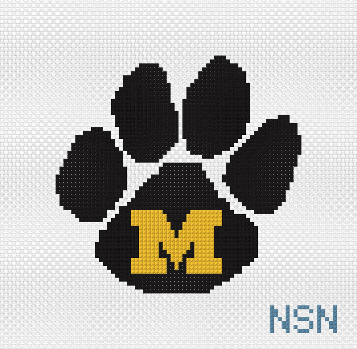 PRESALE: Mizzou Paw Print Canvas