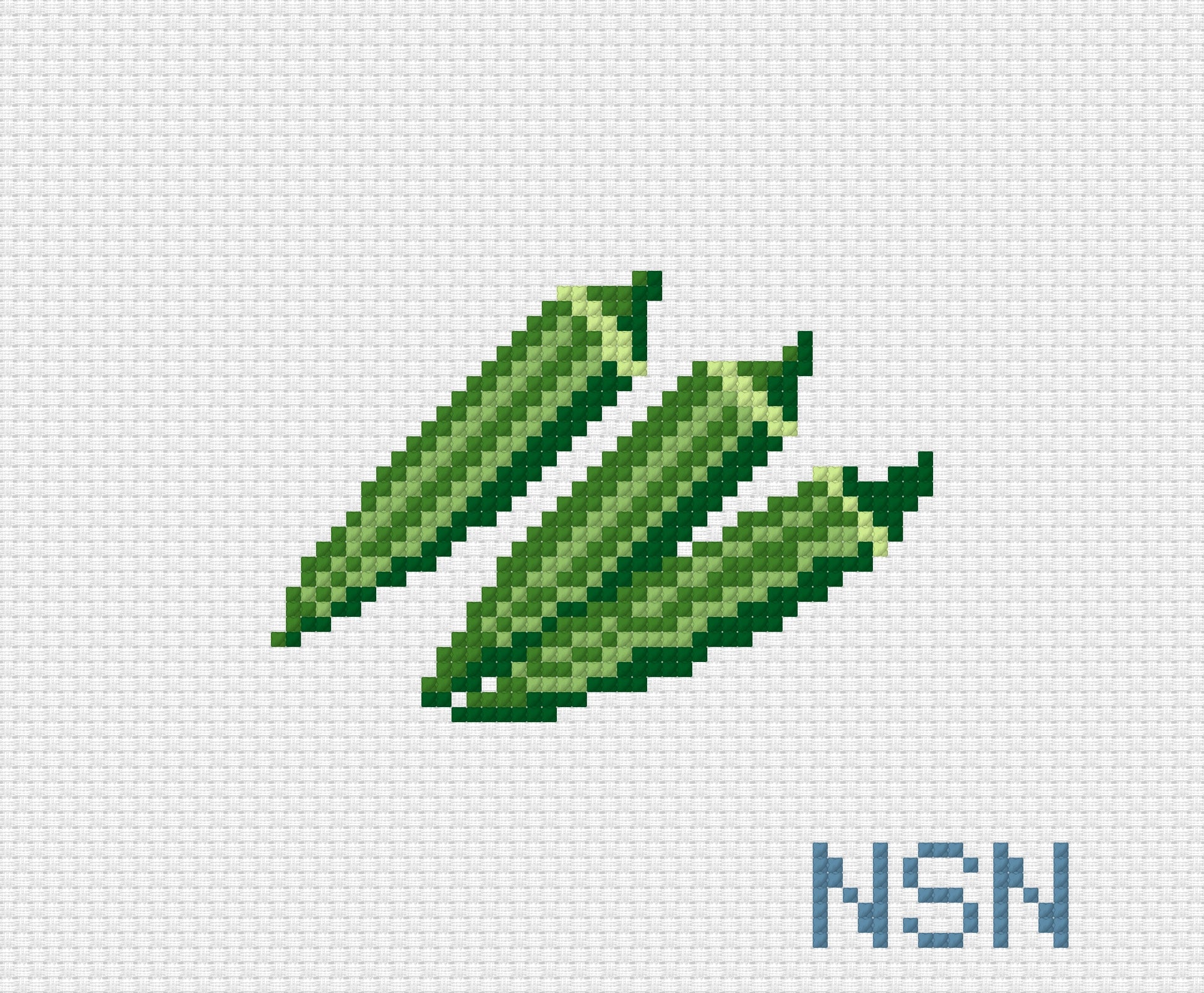 Okra needlepoint canvas