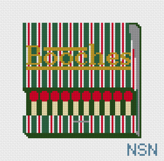 Booches Matchbook needlepoint canvas