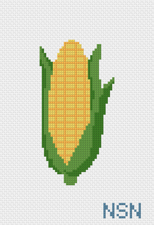 Corn on the cob needlepoint canvas