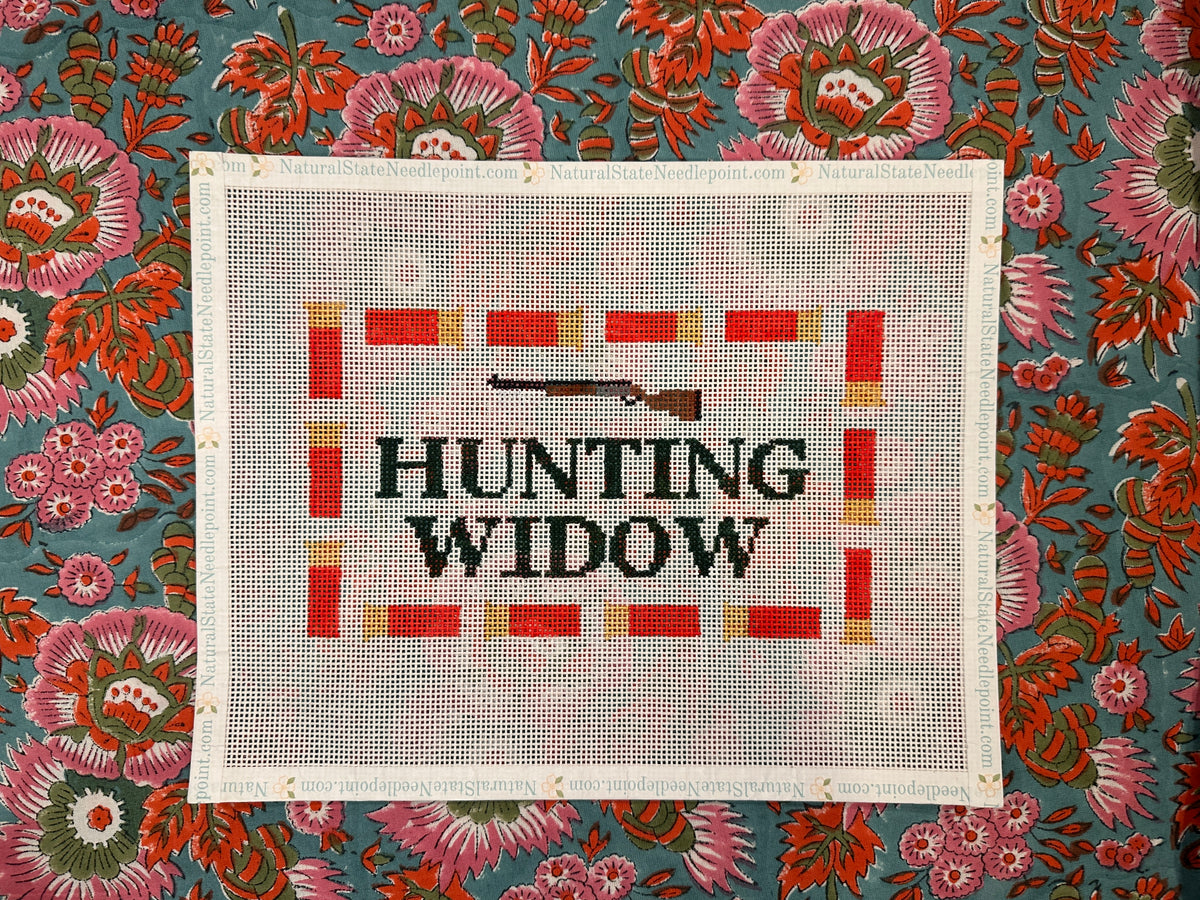 Hunting widow needlepoint canvas