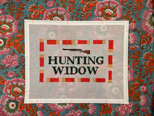 Hunting widow needlepoint canvas