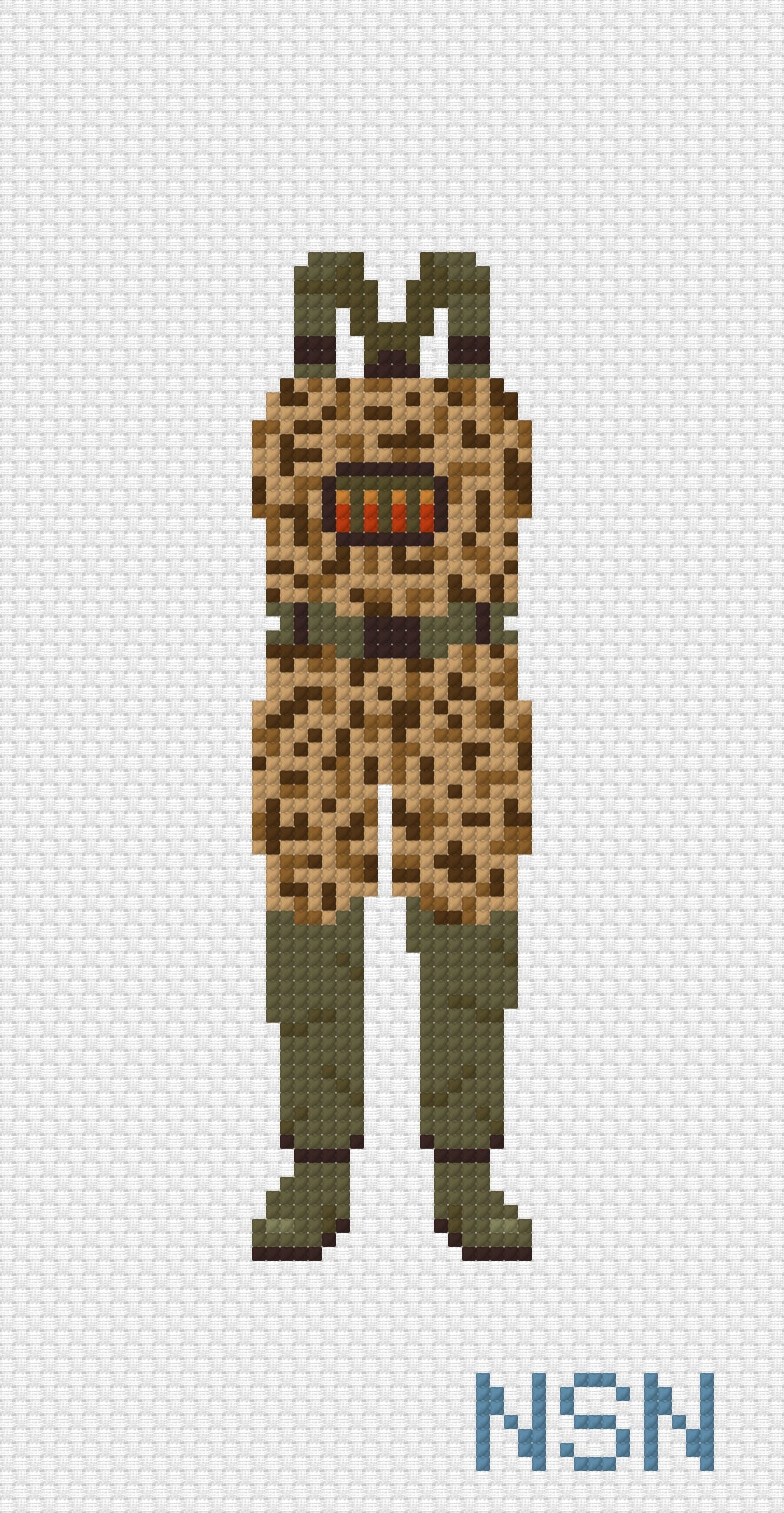 Fishing waders needlepoint canvas